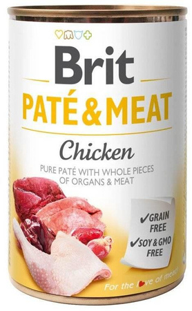 no pork Brit Pate & Meat with Chicken 12x400g