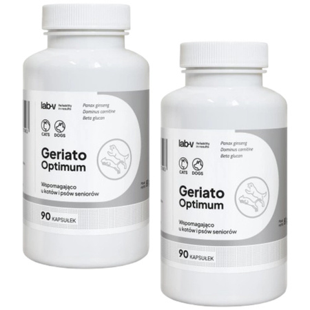 Lab-v Geriato Optimum – Health support for senior dogs and cats 2x90 capsules