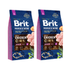 no pork Brit Premium By Nature Junior S with Chicken 2x8kg