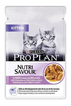 no pork Purina Pro Plan Kitten Nutrisavour Turkey 85g