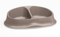 Stefanplast Dog or Cat Bowl Chic Double Beige 2x250ml