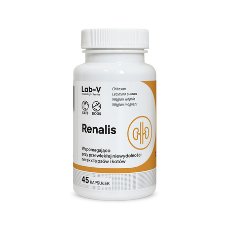 Lab-v Renalis – Support for chronic renal failure in dogs and cats, 2x45 capsules