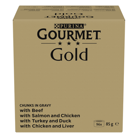 Purina Gourmet Gold Chunks in Gravy Mix 96x85g