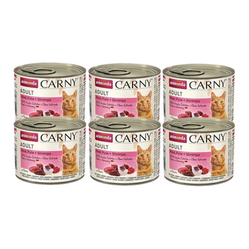 no pork Animonda Cat Carny Adult Beef, Turkey & Prawns 6x200g