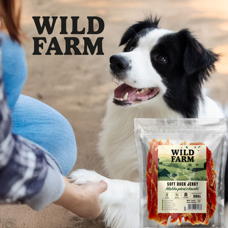 WILD FARM soft duck breast 500g dog treats