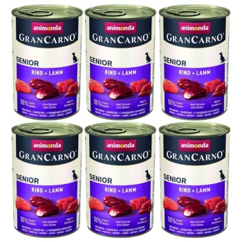 no pork Animonda GranCarno Senior Beef and Lamb 6x400g