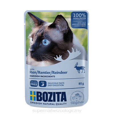 BOZITA Chunks in jelly with reindeer (sachet) 85g