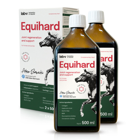 Lab-v Equihard – Comprehensive formula for healthy joints in horses and ponies 2x500 ml