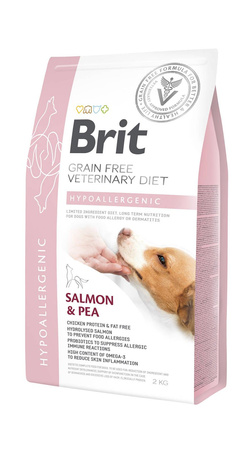 no pork Brit Grain Free Veterinary Diet Dog Hypoallergenic Salmon with Peas 2kg