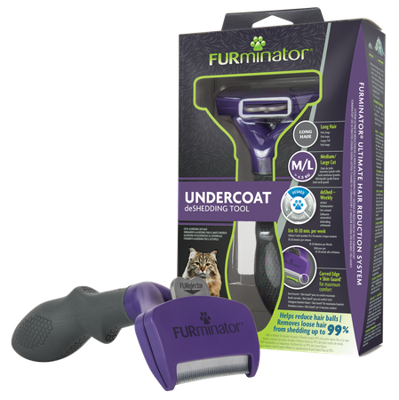 FURMINATOR Comb Out Tool for Long-Haired Medium and Large Cats