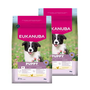 EUKANUBA Growing Puppy Medium Breed Chicken 2x3kg