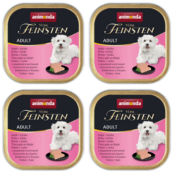 no pork Animonda Dog Vom Feinsten Adult Turkey with Ham 22x150g