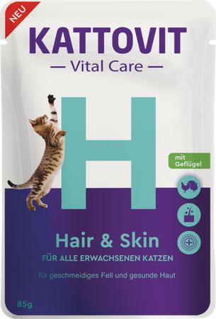 no pork Kattovit Vital Care Hair & Skin 24x85g