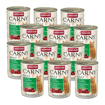 no pork Animonda Cat Carny Adult Beef, Turkey and Rabbit 12x400g