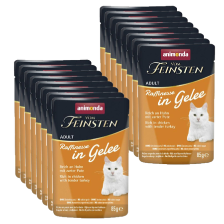 ANIMONDA Vom Feinsten Raffinesse chicken with turkey in jelly 18x85g