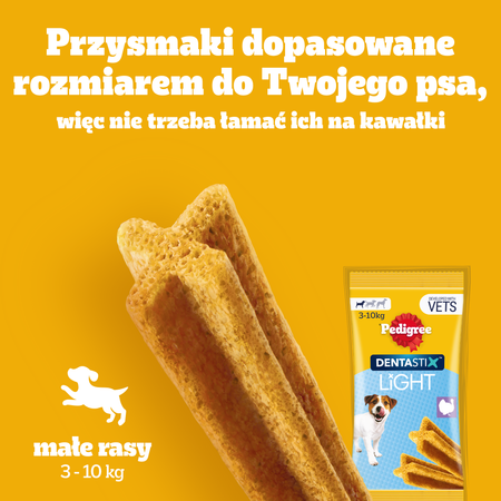 Pedigree Dentastix Light Dental Chews Small Breeds Dog Treats 7 pcs - 58g