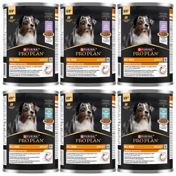 PRO PLAN Everyday Nutrition Adult Dog Food Mix of Flavors in Jelly 6x400g