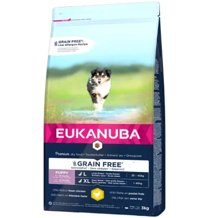 EUKANUBA Puppy Chicken L/XL Grain Free 3kg 