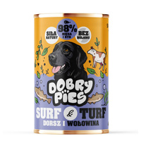 Dobry Pies Cod and Beef 400g