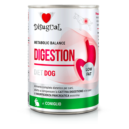 Disugual Wet dog food Veterinary DIGESTION Rabbit (adult) 400g 