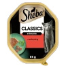  SHEBA Classics tray 85 g – complete wet food for adult cats, with beef, in jelly