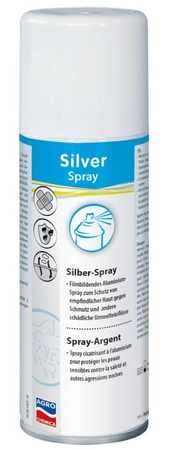 Kerbl Aluminium Skin Protection Silver Spray 200ml