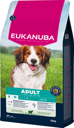EUKANUBA Adult Small & Medium Breed Rich in Lamb & Rice 12kg