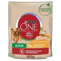 no pork Purina One Mini/Small Active Dog Food Chicken With Rice 800g