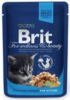 no pork Brit Premium Kitten with Chicken in Sauce 100g