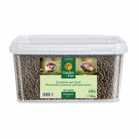 Garden Fun hedgehog food 1.6kg bucket