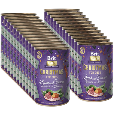 BRIT MONO PROTEIN Christmas Lamb with Carrots - Lamb and Carrots 24x400g