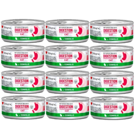 Disugual Wet cat food Veterinary DIGESTION Rabbit (adult) 12x85g
