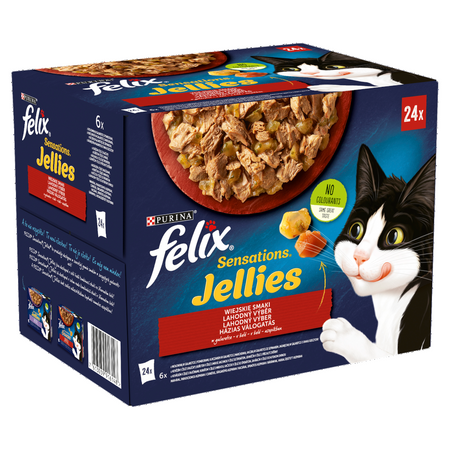 no pork Felix Sensations Jellies Countryside Flavours in Jelly 24x85g