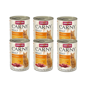 no pork Animonda Cat Carny Adult Beef and Chicken 6x400g