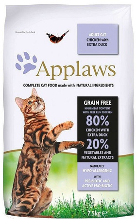 Applaws Adult Chicken with Extra Duck Dry Cat Food 2x7.5 kg