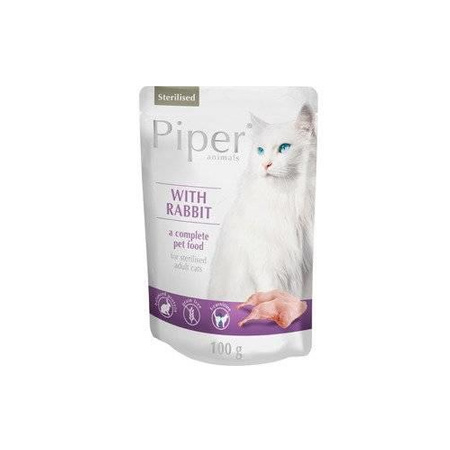  NO PORK Dolina Noteci Piper for Sterilised Cats with Rabbit 10x100g