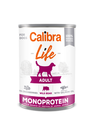 CALIBRA Dog Life Adult Wild boar with cranberries 400g