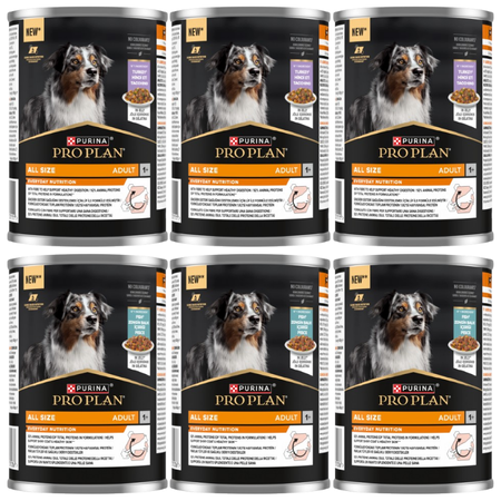 PRO PLAN Everyday Nutrition Adult Dog Food Mix of Flavors in Jelly 6x400g
