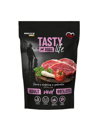 Tasty Dogs Life Veal in Jelly Dish 10x150g
