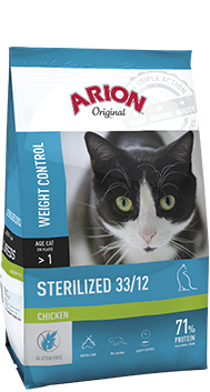 Arion Original Sterilized 33/12 Chicken 7.5kg