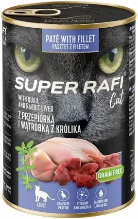 DOLINA NOTECI Super Rafi Cat P&F with quail and rabbit liver 24x400g