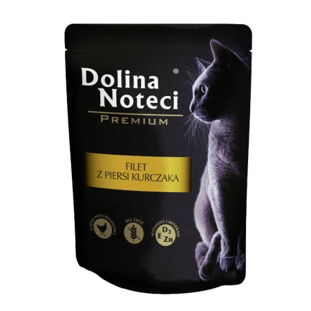 no pork Dolina Noteci Premium For Cats Chicken Breast Filet In Sauce 85g