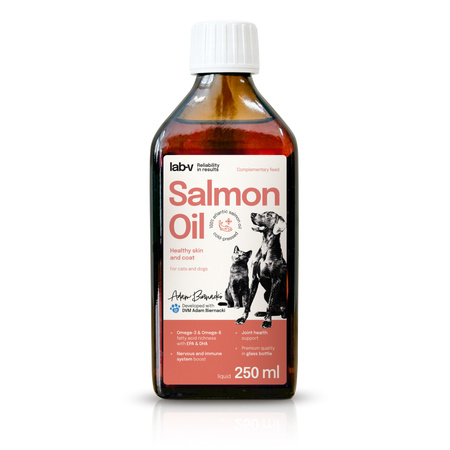 Lab-v 100% Salmon Oil for Dogs and Cats of All Ages 250ml Cold-pressed
