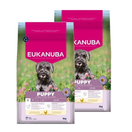 EUKANUBA Growing Puppy Small Breed 2x3kg chicken