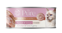 no pork PetRepublic Pure chicken & tuna in sauce 80g