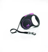 Flexi leash Black Design L Tape 5m Up to 50kg Pink