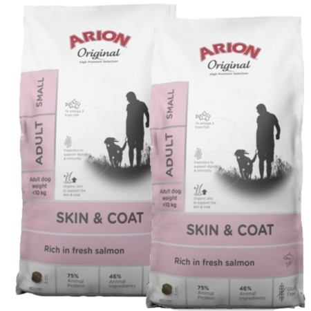ARION Original Skin & Coat Adult Salmon and Rice Small Breed 2x2kg