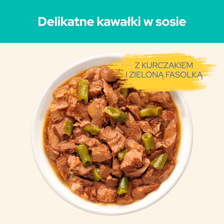 CAT CHOW Hairball Cat Food with Chicken and Green Beans in Sauce 85g - 20 SIZES + 6 FREE !!!