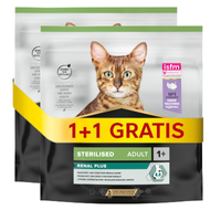 NO PORK PRO PLAN Sterilised Renal turkey-rich cat food 400+400g GRATIS