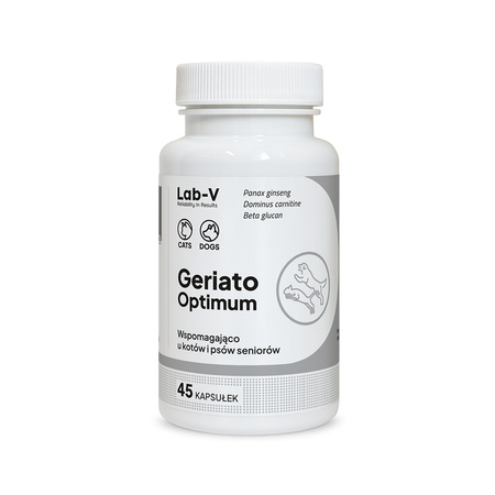Lab-v Geriato Optimum – Health support for senior dogs and cats 2x45 capsules